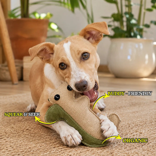 Pebble - The Hamster | Jute Dog Toy