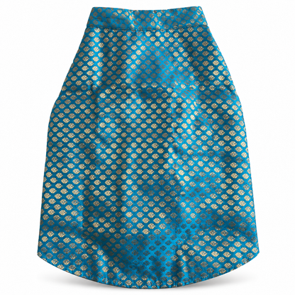 Brocade Blue Sherwani for Dogs