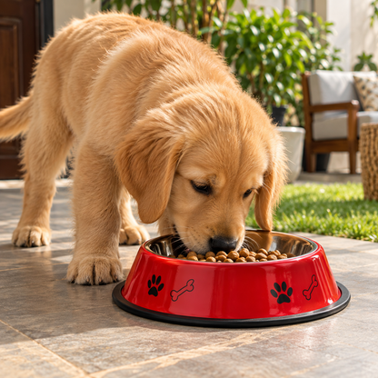Pawfect Feeding Bowls for Pets- Red