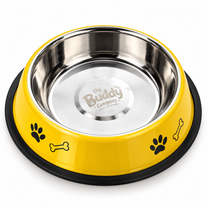 Pawfect Feeding Bowls for Pets- Yellow