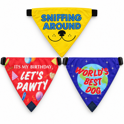 Buddy Bandanas for Pets- Set Of 3