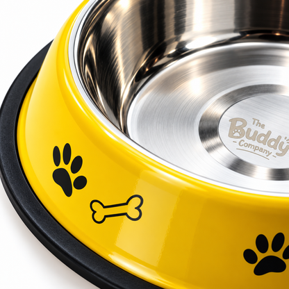 Pawfect Feeding Bowls for Pets- Yellow