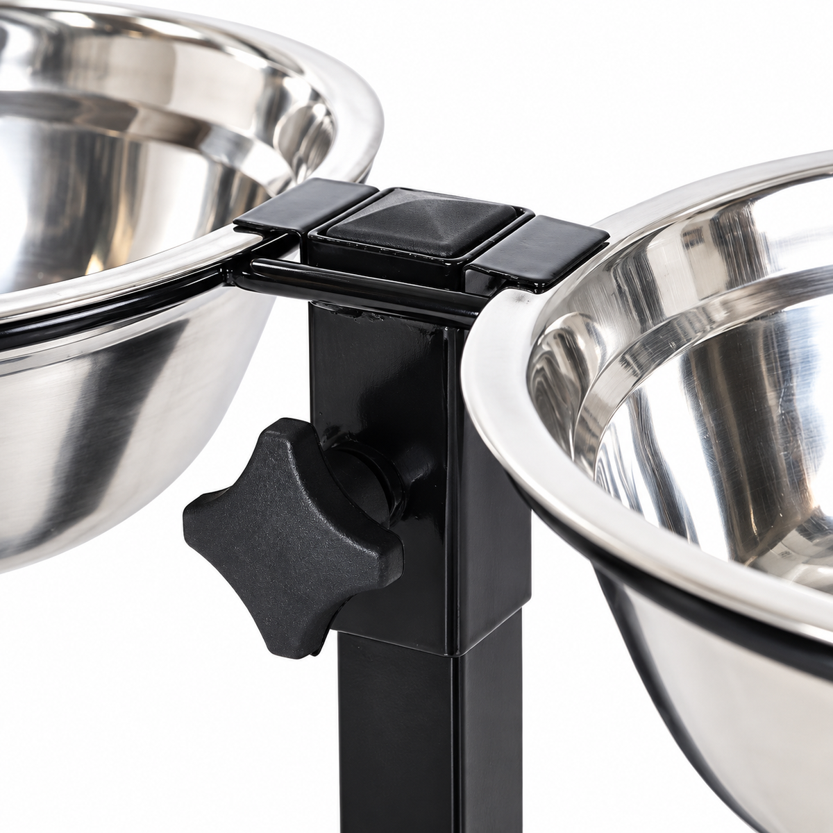 Buddy Dine Duo - H -Shaped Stainless Steel Double Bowl Stand for Pets