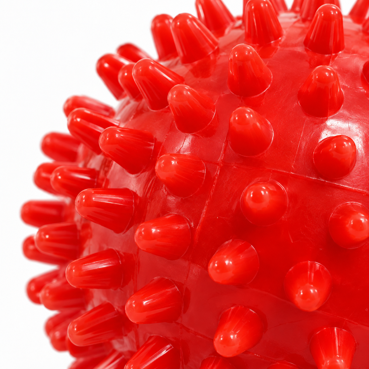 Spiky Red Bounce Ball for Pets
