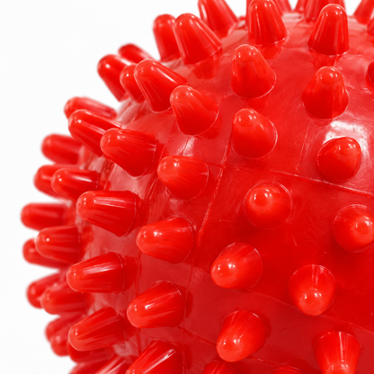 Spiky Red Bounce Ball for Pets