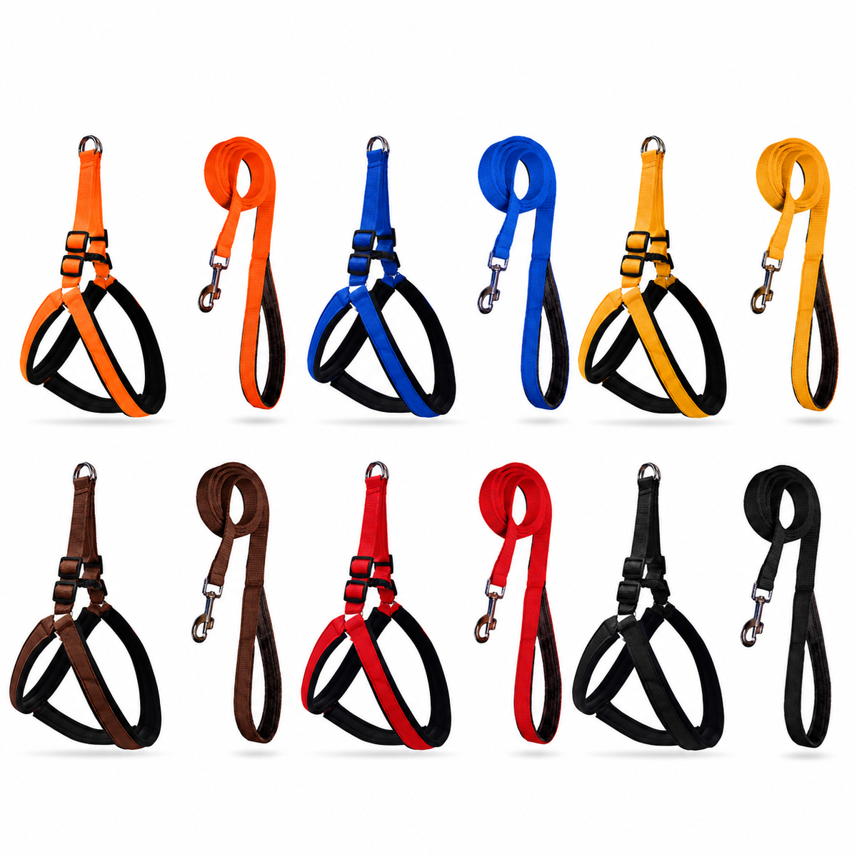 Soft Padded Harness Leash Set- for Dogs