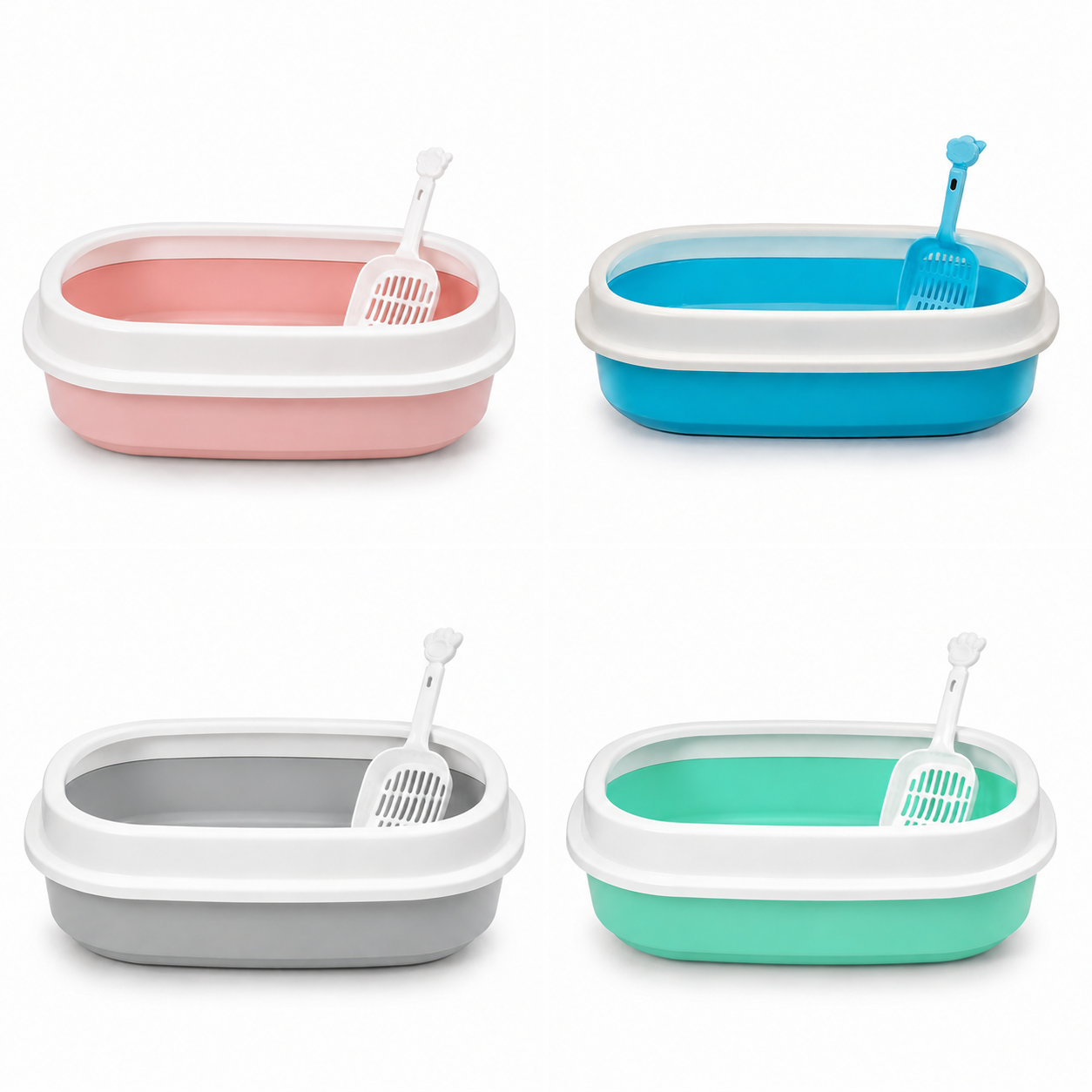 Cat tray and scooper