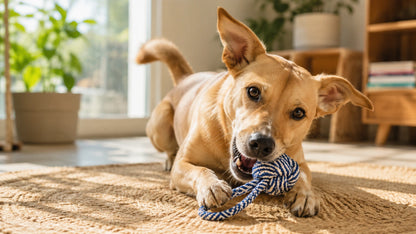 Rope Loop Ball Tug Toy for Dogs
