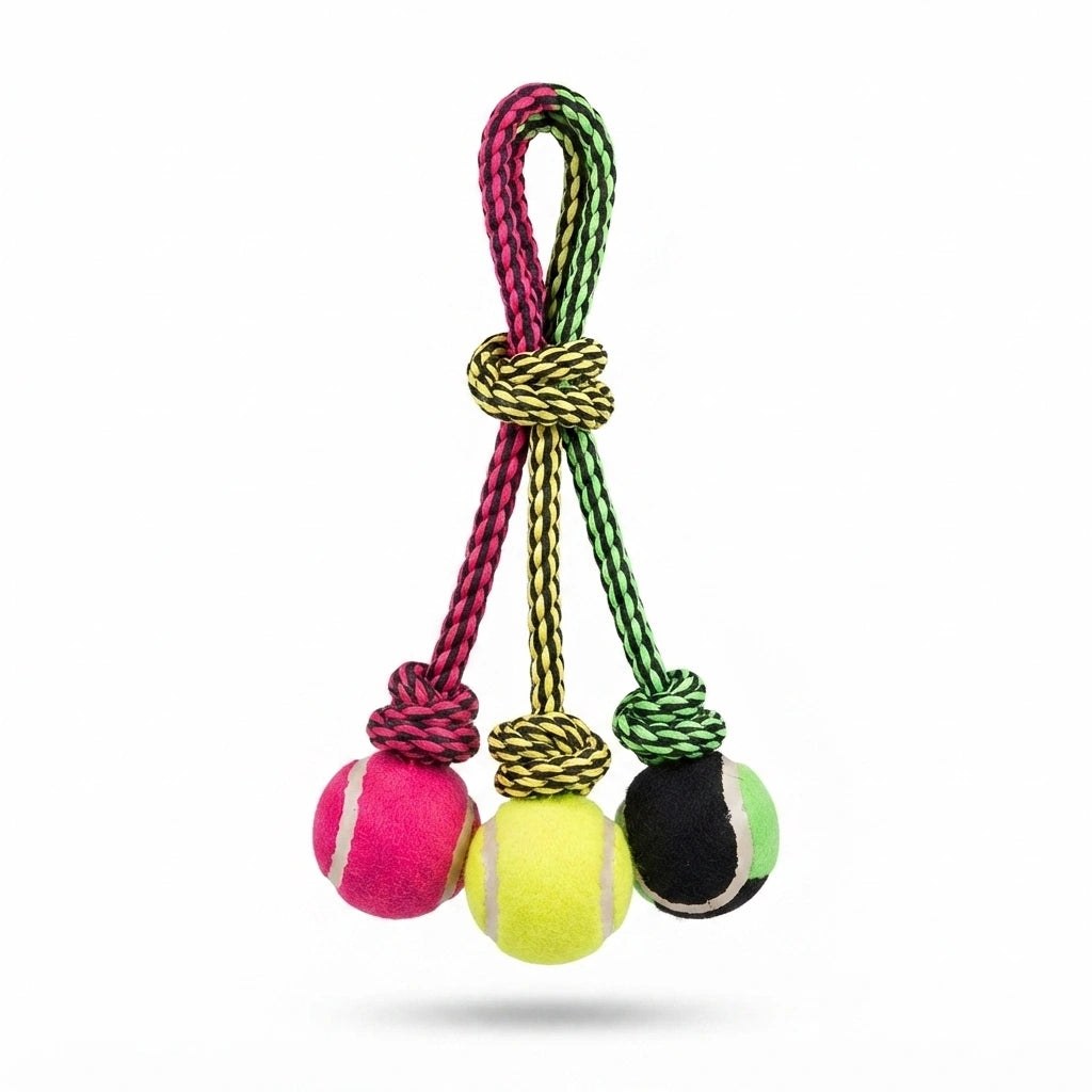 Buddy Bolt  - Premium Rope Ball Tug Toy