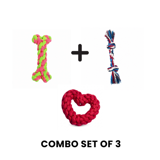 Buddy Tug & Chew Rope Toy Bundle – 3 Pack