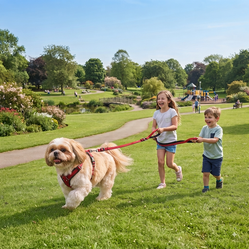 Soft Padded Harness Leash Set- for Dogs