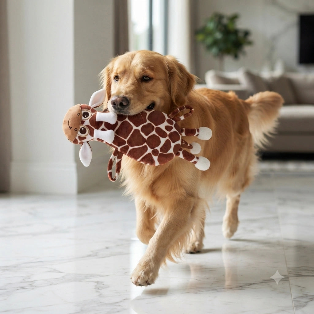 Gigi The Giraffe Squeaky Dog Toy