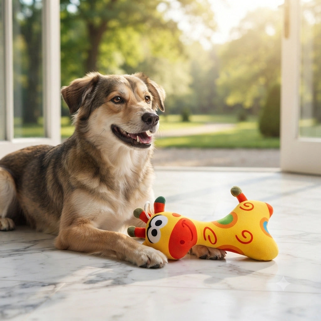 Sunny The Giraffe | Plush Toy for Dogs