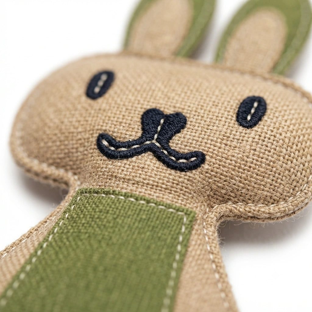 Bunny - The Gentle Hopper | Jute Dog Toy