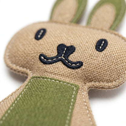 Bunny - The Gentle Hopper | Jute Dog Toy