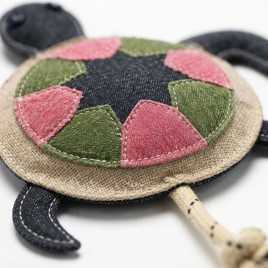 Timmy The Turtle - Jute Dog Toy