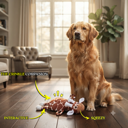 Gigi The Giraffe Squeaky Dog Toy