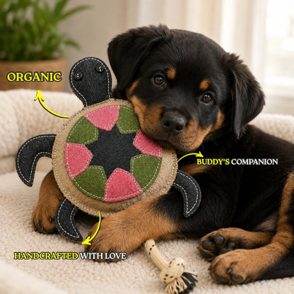 Timmy The Turtle - Jute Dog Toy