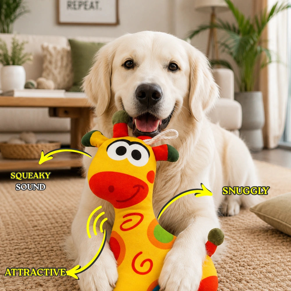 Sunny The Giraffe | Plush Toy for Dogs