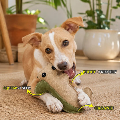Pebble - The Hamster | Jute Dog Toy