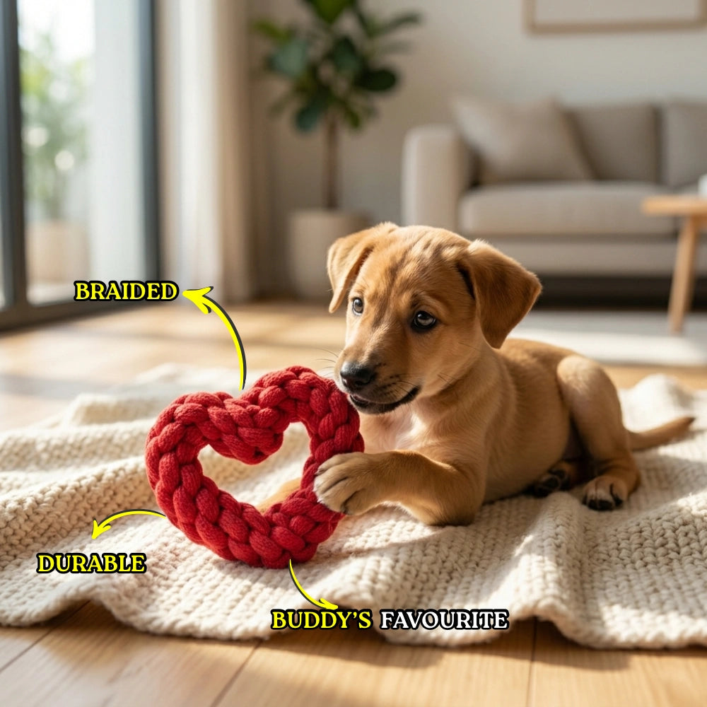 Heart Shaped Rope Toy