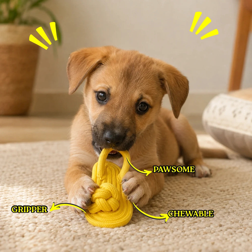 Rope Slipper Chew Toy for Dogs