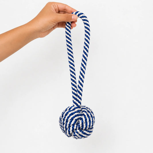 Rope Loop Ball Tug Toy for Dogs