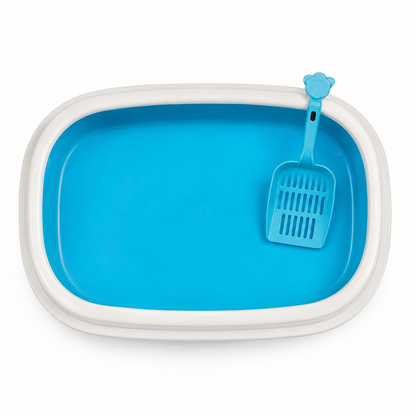 Cat tray and scooper